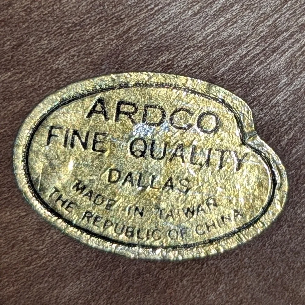Vintage Ardco Wood Plate Frames Set of 4 Square Wall Hanging Plaque Brown Decor